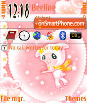 Pink&White theme screenshot