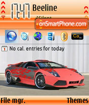 Lamborghini Murcielago theme screenshot