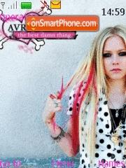 Скриншот темы Avril Lavigne 05