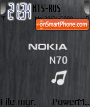 Capture d'écran N70 Me thème