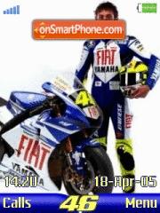 Valentino Rossi 01 theme screenshot