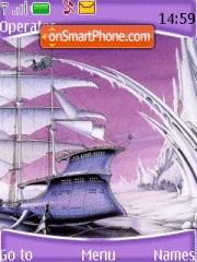Purple Ship theme screenshot