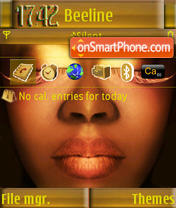 Golden Eyes S60v3 tema screenshot