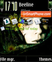 Flowers From The Dark S60v3 theme screenshot