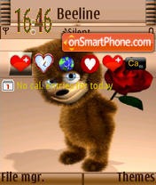 Скриншот темы Valentine Tady S60v3