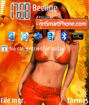 Alyssa Milano 3250m Theme-Screenshot