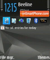 Nokia Nseries tema screenshot