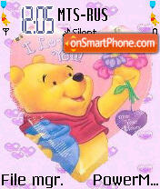 Pooh Valentine theme screenshot