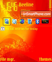 Fire tema screenshot