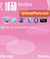 Nokia Pink theme screenshot