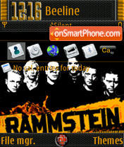 Capture d'écran Rammstein S60v3 thème