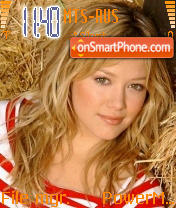 Capture d'écran Hilary Duff thème