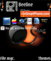 Capture d'écran Orange Mac thème