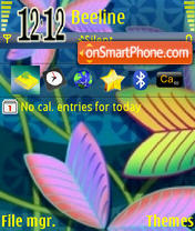 Leaves tema screenshot