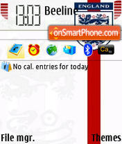 England tema screenshot