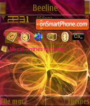 Abstract Flower S60v3 tema screenshot