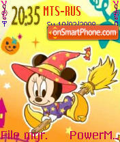 Witch Minnie theme screenshot