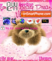 Valentine Bear 01 theme screenshot