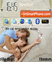 Love Beach tema screenshot