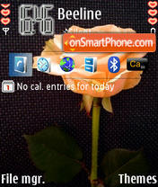 Скриншот темы Lovely Rose For N95