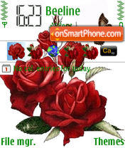 Roses And Butterfly es el tema de pantalla