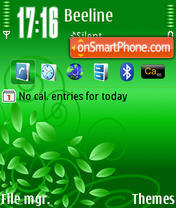 Green Lamour theme screenshot