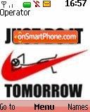 Скриншот темы Just Do It Tomorrow