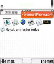 Absolute White S60v3 tema screenshot