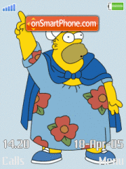 Скриншот темы Homer Simpson 04