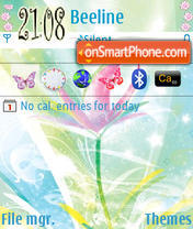 Flower tema screenshot