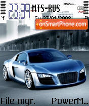 Silver Audi tema screenshot