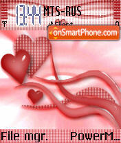 Lovely Heart tema screenshot