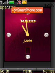 Clock Rado tema screenshot