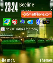 London 240x320 tema screenshot