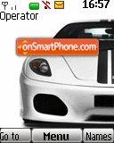 White Ferrari tema screenshot