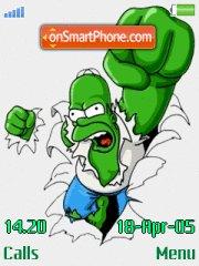 Homer Hulk tema screenshot