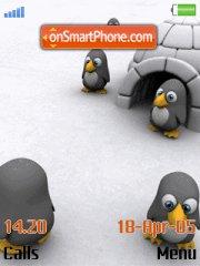 Penguins tema screenshot