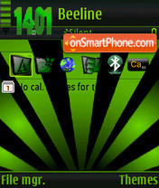 Black&Green s60v3 tema screenshot