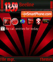 Black&Red s60v3 tema screenshot