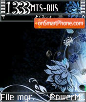 Black L'Amour S60v2 tema screenshot