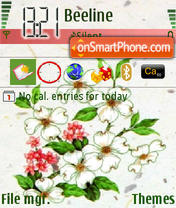 Nice Flower tema screenshot