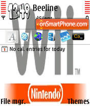 Capture d'écran Wii thème