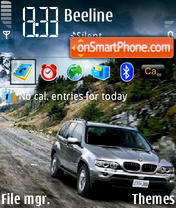 BMW X5 05 theme screenshot