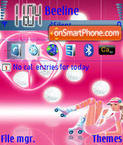 Pink Hed Kandi theme screenshot