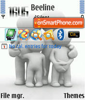 Grey Family tema screenshot