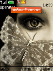 Butterfly & Eyes theme screenshot