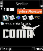 Capture d'écran Coma S60v3 thème
