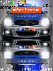 Animated Police Car tema screenshot