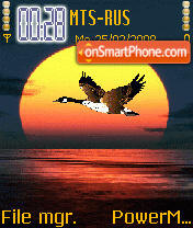 Animated Sunset tema screenshot