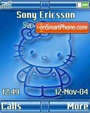 Blue Kitty Z610 theme screenshot